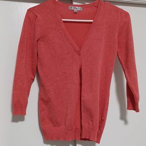 DE Collection Cardigan Coral Size Small